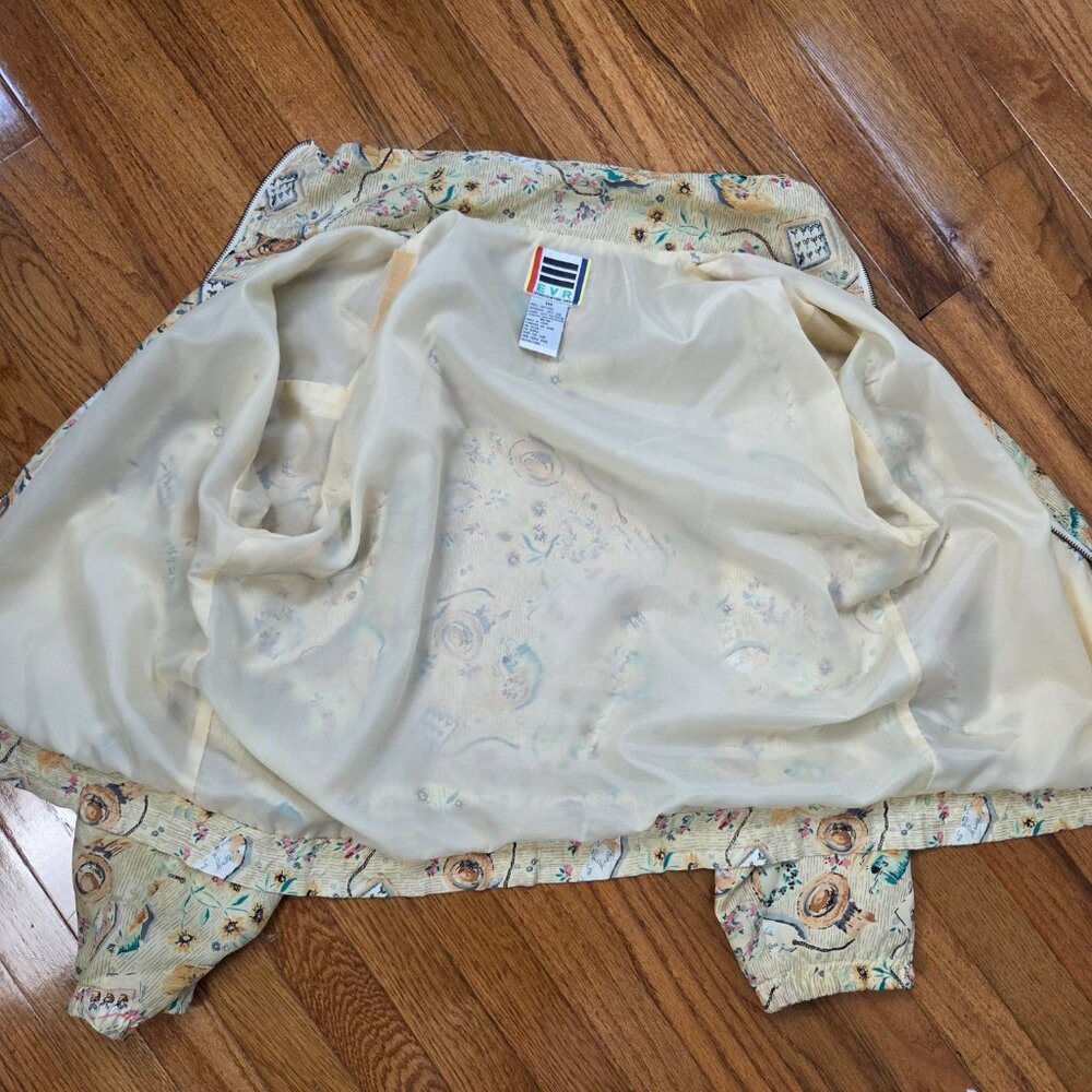 EVR Div Rousso Apparel Group vintage silk bomber jacket M - Picture 6 of 9